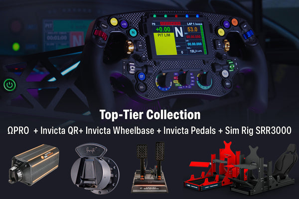 Top-Tier Collection<br>[ΩONE + Invicta QR + Forte Wheelbase + Forte Pedals & Sim Rig SRR3000]